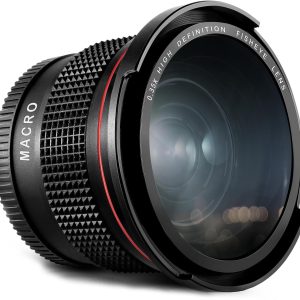 Altura Photo 58MM 0.35x Fisheye Wide Angle Lens (w/Macro Portion) for DSLR Cameras EOS Rebel 70D 77D 80D 90D T8i T7 T7i T6i T6s T6 T5i T5 T4i T3i T100 SL1 SL2 SL3