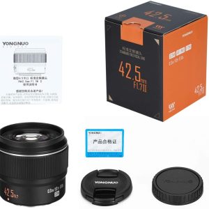 YONGNUO YN42.5mm F1.7M II Auto Focus Fixed Prime Lens for Micro Four Thirds Cameras Black